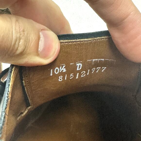 VERY GOOD Ralph Lauren x Allen Edmonds Grant Monk Strap Black Made in USA 10.5 - Picture 11 of 14